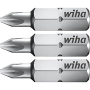 Wiha bits 25 mm, 1/4", Phillips PH1, 3 stk. i boks
