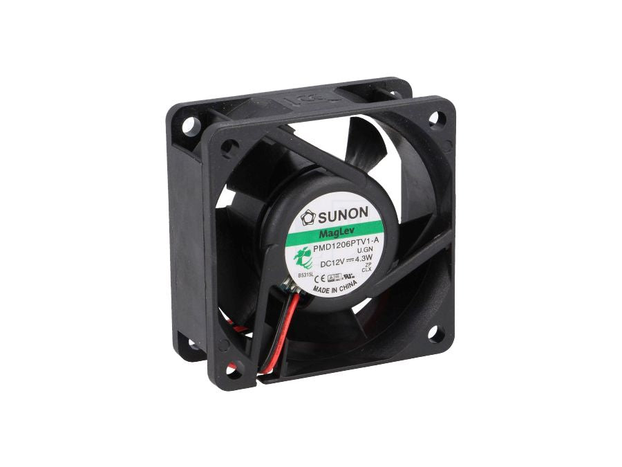 DC blæser - 60x60x25mm 12Vdc / 4,3W, VAPO, 2 ledn.