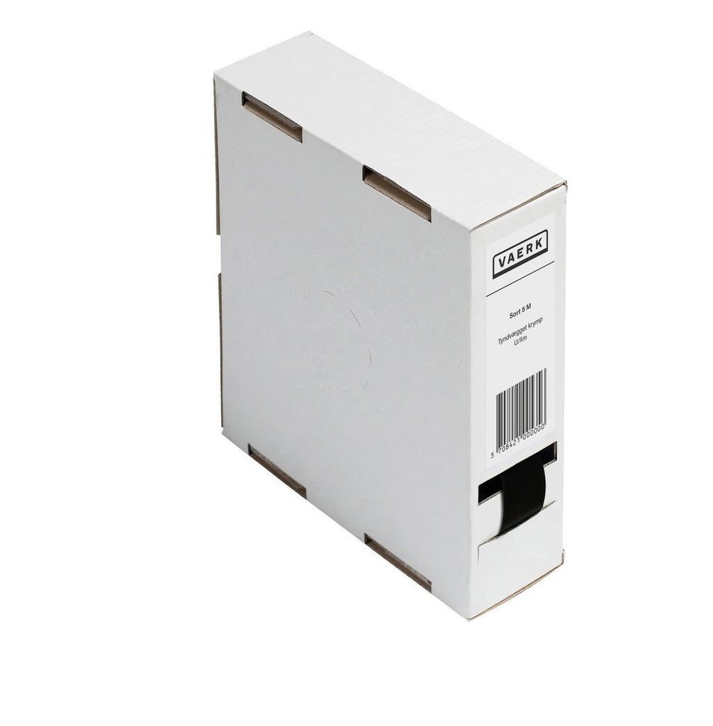 Tyndvægget krymp uden lim minibox 6,4 mm, 10 m