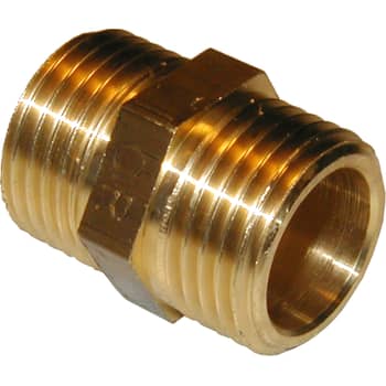 1/4" Brystnippel, messing afzinkningsfri