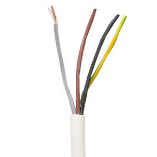 Plastkabel PKAJ Rund Hvid 4x1,5mm² - pr. meter