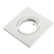 Fix Alu Line Eloxeret 76mm Ø87 Mat Hvid Firkantet