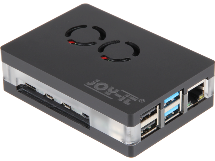 Kabinet til Raspberry Pi 4 B - Aktiv køling, transparent