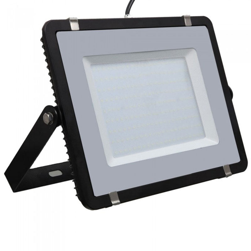 200W LED projektør 6400K 16000Lm IP65 sort