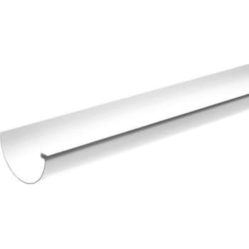 10" x 3000 mm Tagrende hvid Plastmo