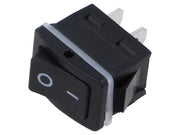 Vippekontakt 1P ON-OFF spadeterminaler, 16A-250V, SORT IP68