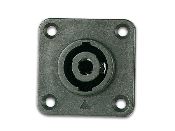 Speakon - 4pol han højttalerfatning t. kabinet (kvadrat)