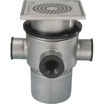 ACO 110 mm afløbsskål til beton, med studs, lodret