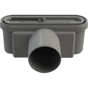 Unidrain 75 mm rendeudløb med vandlås, uden studs, vandret