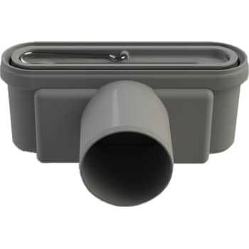 Unidrain 75 mm rendeudløb med vandlås, uden studs, vandret