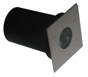 Nedgravningsspot GU10 firk. 115x115 bs stål IP67