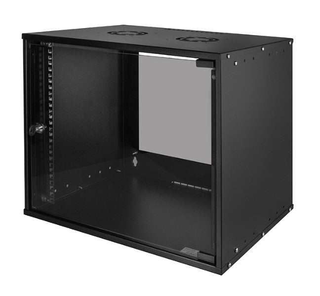 19" væg-rackskab - 9U 545 x 400, Sort
