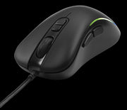 Optisk gaming mus - 800-2400DPI, RGB, Sort