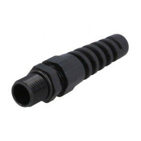 Vandtæt forskruning m. aflastning PG9, Sort (Ø4-8mm)