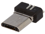 Micro USB B han til indstøbning/printmont.