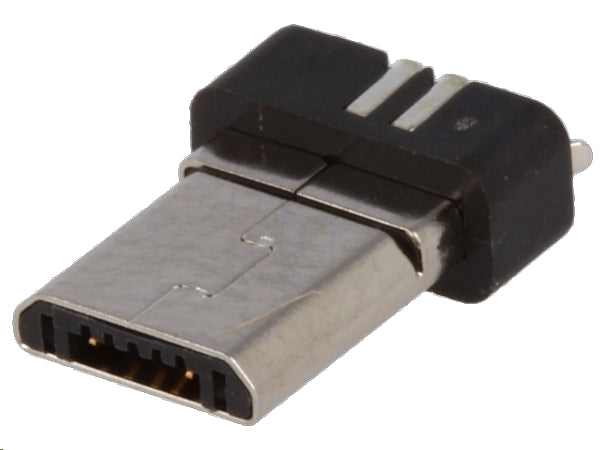 Micro USB B han til indstøbning/printmont.