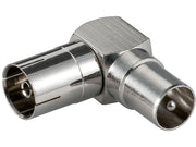 COAX han til COAX hun - 90° metal