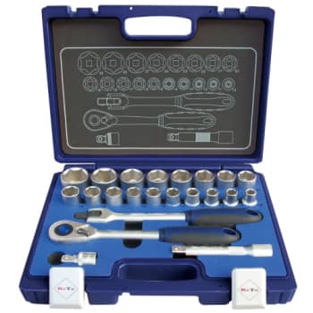 BaTo topnøglesæt 1/2", 10-32 mm, 20 dele