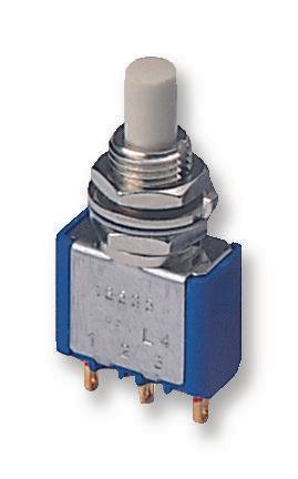 Trykkontakt - 1P ON-(ON), kabinetmont. (Ø6,5mm)