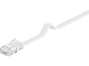 UTP netværkskabel, FLAD - 2xRJ45, CAT6, Hvid (3m)