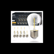 10 stk 2W LED pære - ST14, COB filament, klart glas, E27, 230V, 140lm, RA80