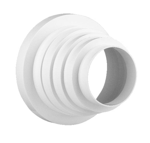 Rund reduktionsstykke (asymetrisk) - Ø80/100/120/125/150mm