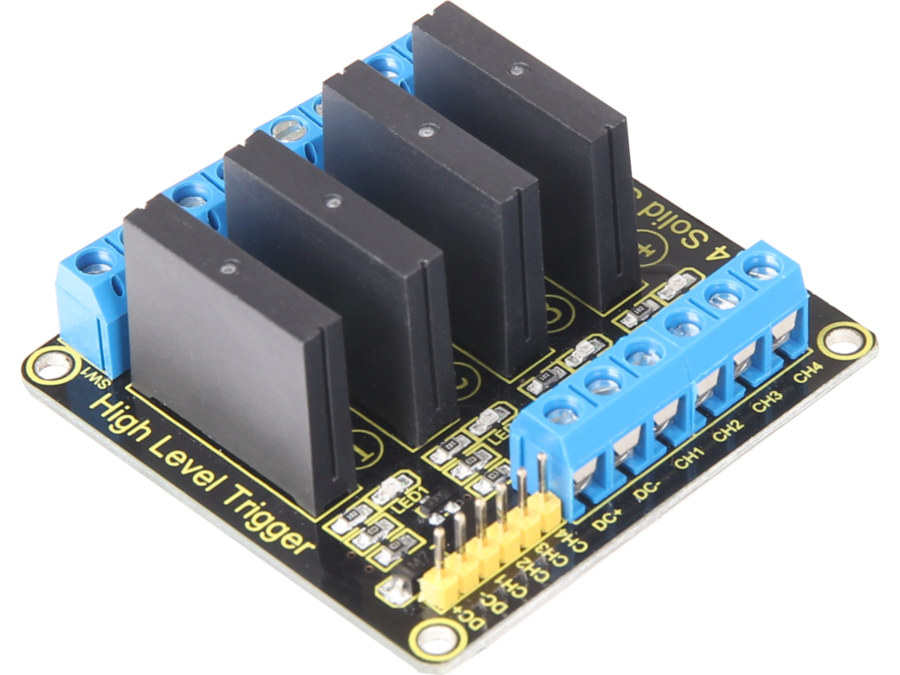 Solid state relæmodul - 4-kanals, 3,3V-5V