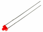 1,8mm LED - Rund, RØD diffus (32mcd, 70°)