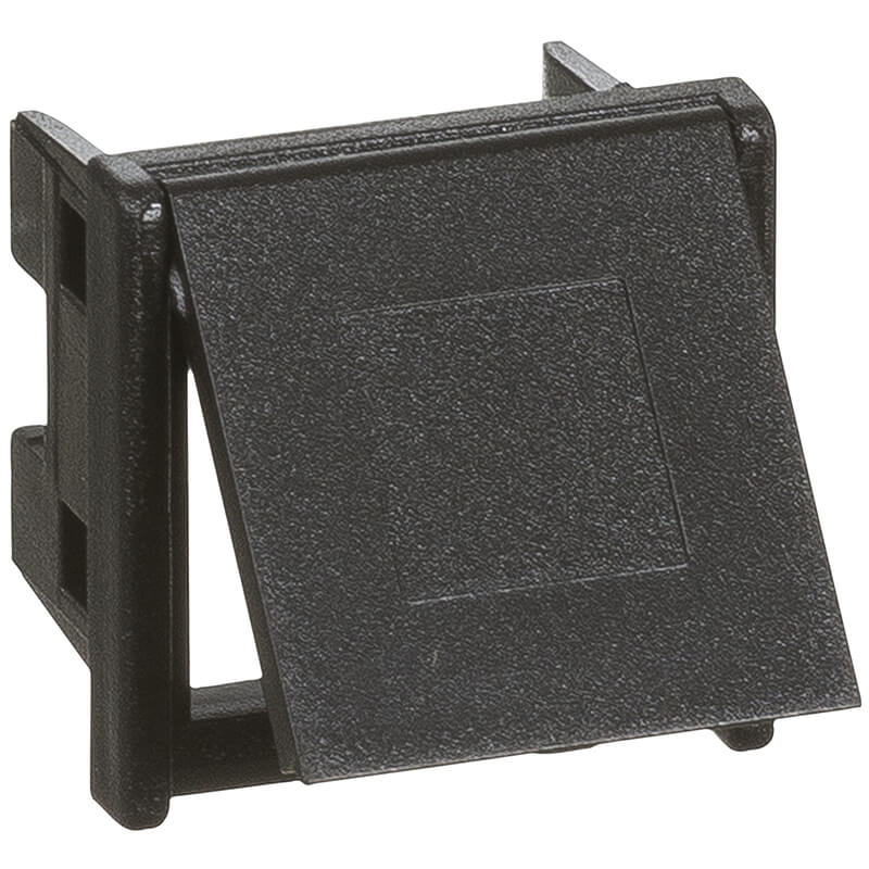 Lexcom montageramme rj45 / rj11incl. støvlåg sort