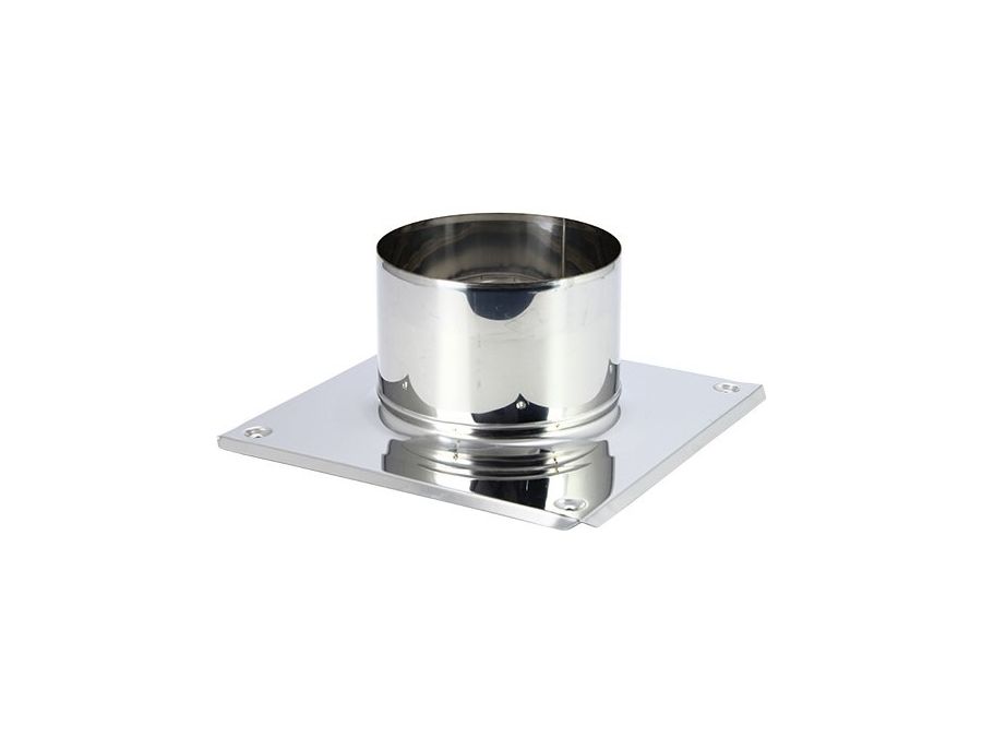 Monteringsflange til skorstenskappe - Ø150mm, Syreresistent