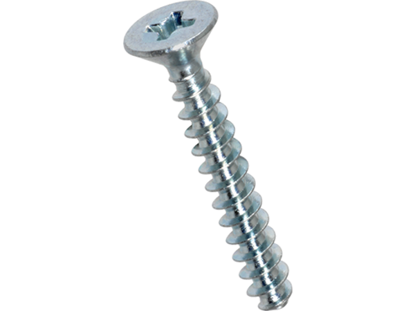 Skrue til plast, undersænket - 2,5 x 8mm, PH1 (50 stk.)