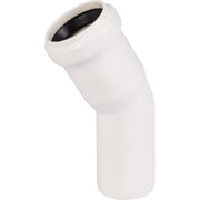 32 mm x 30° Bøjning afløb hvid PP
