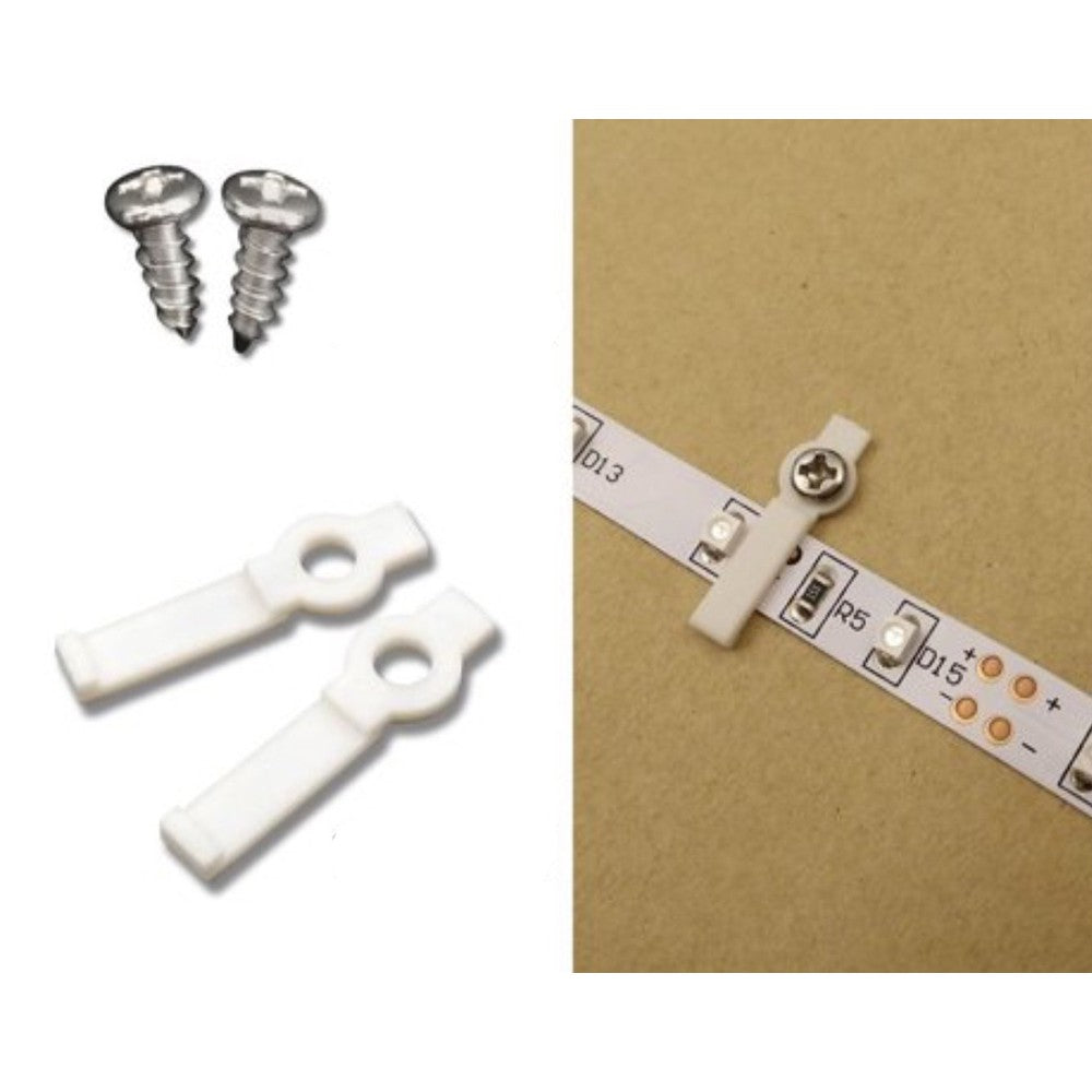 20 stk. monteringsklips til IP20 LED strips - Nem montering af dine LED-strips med disse 20 monteringsklips til IP20 LED strips