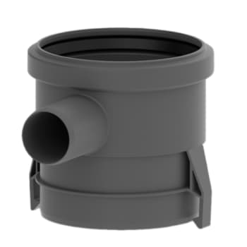 Unidrain 95 mm forhøjerstykke med studs til Unidrain hjørneudløb