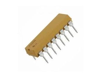 Modstandsvetværk 10ohm, antal modstande: 8