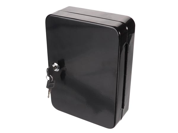 Nøgleskab - Til 48 nøgler, 250x180x80mm, sort