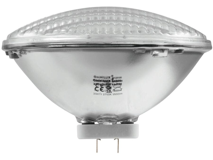 PAR56 halogenpære - 300W 240V, GX16D, MFL (2750K 2000h)