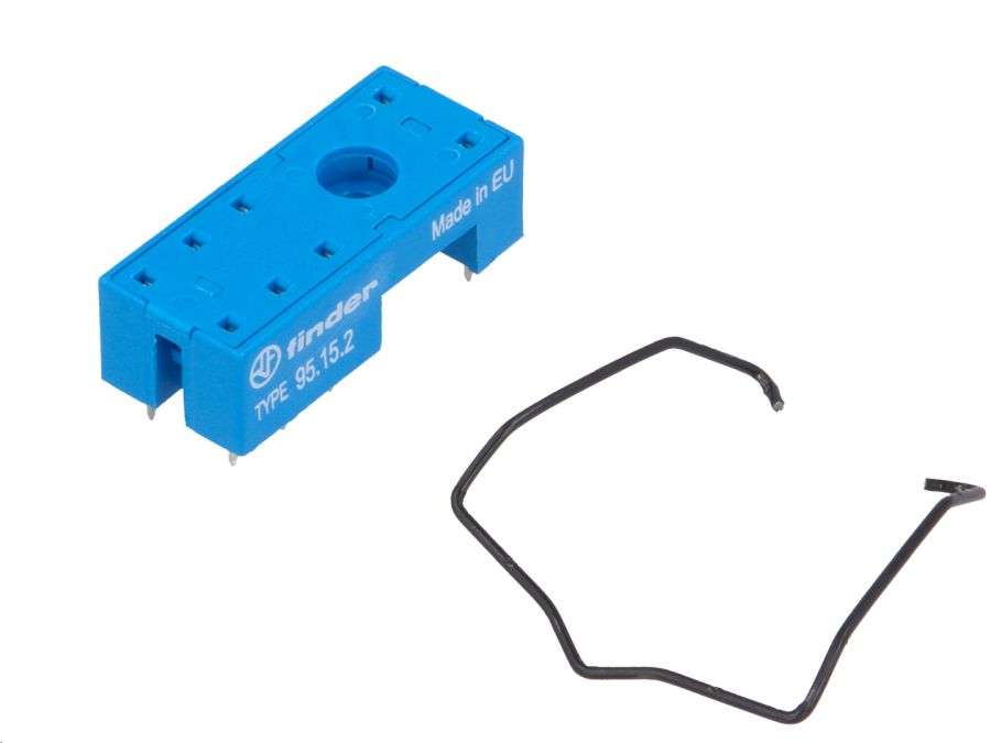 Printsokkel til vertikalt relæ - 8 ben, 5mm benafst.