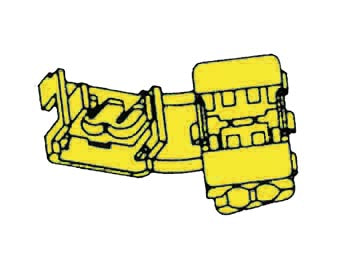 Klemme samlemuffe - For 2 x 4-6mm² ledning, Gul (10 stk.)