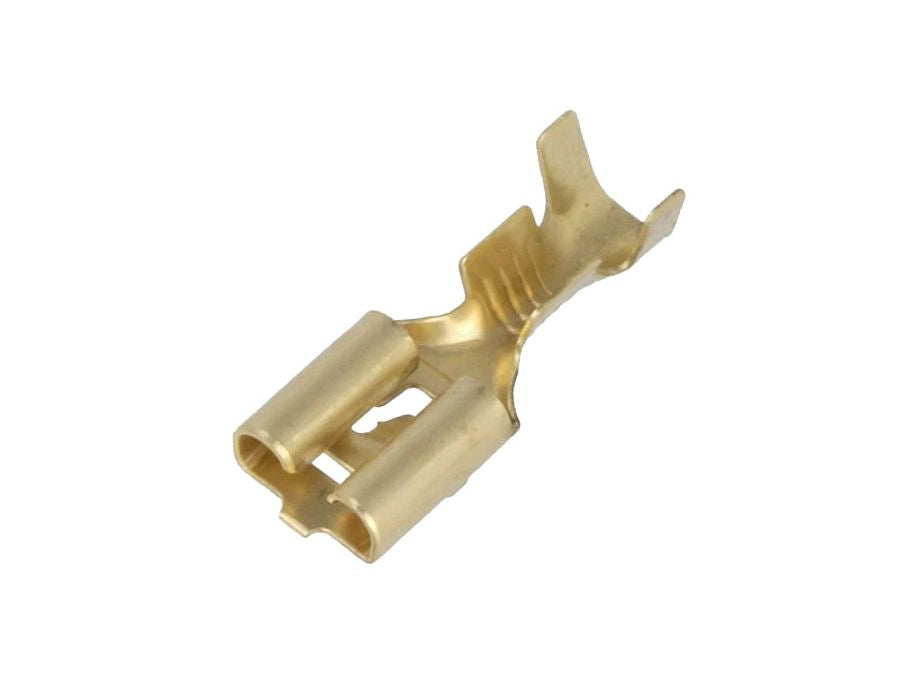 Uisoleret spadefatning m. lås - 6,3mm 1-2,5mm² (10 stk.)