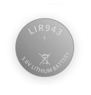 LIR943 Genopladelig LiION knapcelle - 3,6V 25mAh (Ø9x4,3mm)