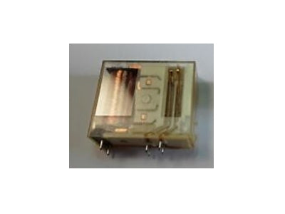 Vertikalt relæ - 21VDC 6A 1 x skifte (SPDT), 6-ben 5mm