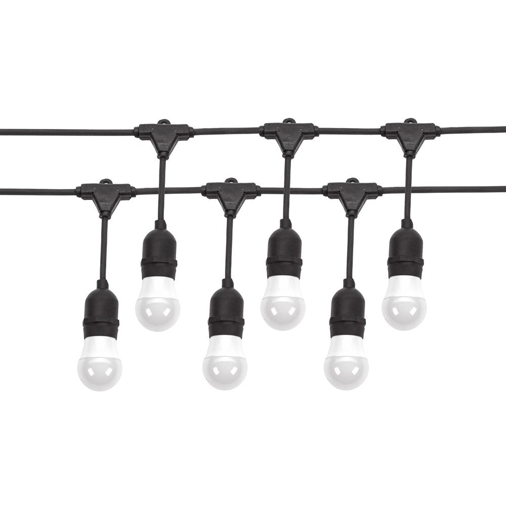 Spectrum lyskæde til 10 E27 pærer - 10 meter, IP44, 230V, uden lyskilde