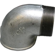 1/4" Galvaniseret vinkel 90° muffe/nippel