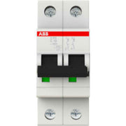 Automatsikring C 10A 2-polet C-karakteristik brydeevne 6kA 230/400V AC 35mm bred S202-C10