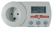 SparOmeter energimåler hvid 230V 10A 2300W  u/jord