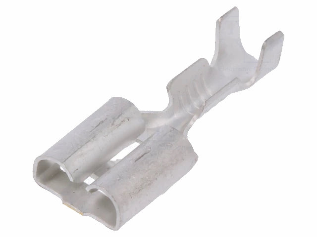 Uisoleret spadefatning m. lås - 6,3mm 0,3-0,9mm² (10 stk.)