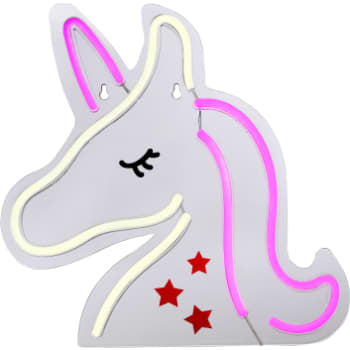 Unicorn neon skilt i acryl med led lyskilde og usb ladekabel