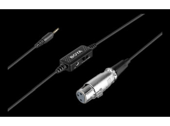 XLR til 3.5mm stik mikrofon kabel (6m), Sort