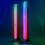 2 stk. RGBIC uendelige ambient light bar - 28cm, Bluetooth, 5W, USB-opladning